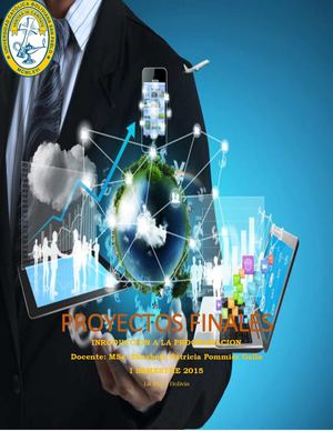 Proyectos Finales I-2015