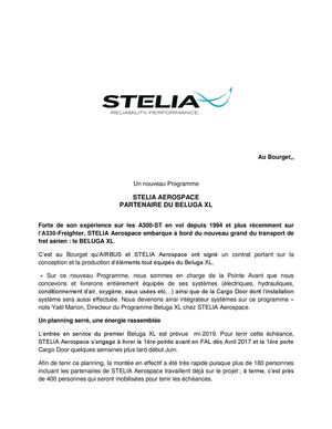 Stelia Aerospace, partenaire du Beluga XL