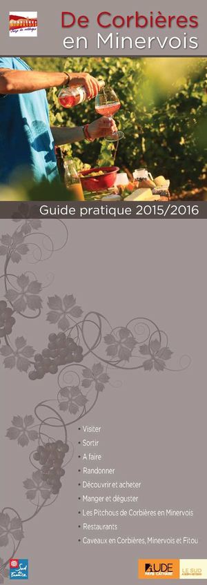 Informations touristiques Corbières Minervois 2015 - 2016