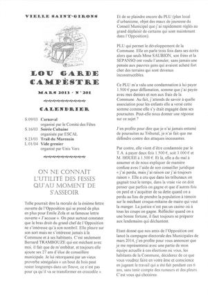 Garde Campestre 201 - Mars 2013