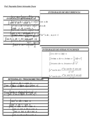Integrales algebraicas y exponenciales