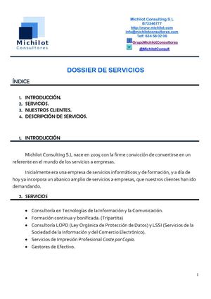 Dossier Servicios