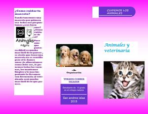Folleto Animalia
