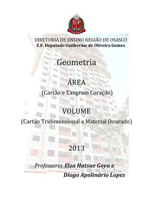 Projeto Geometria Área E Volume