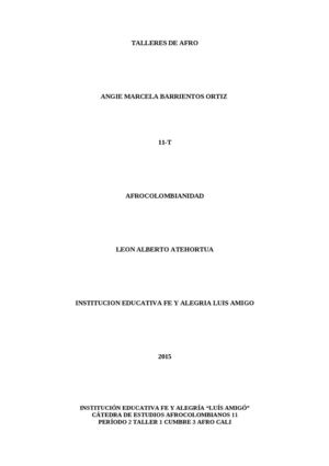 Talleres afro