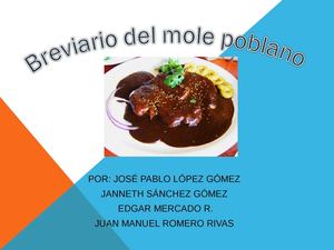 Breviario del Mole poblano