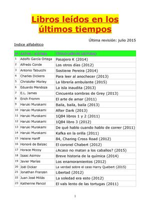 Libros leídos por papá