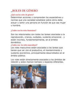 Estereotipos De Género