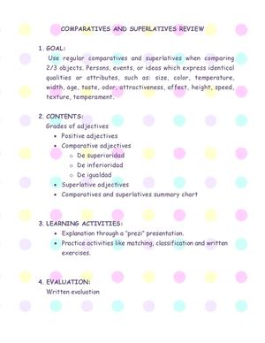 Comparatives And Superlatives Review