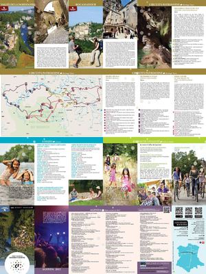 Carte touristique de la Vallée de la Dordogne