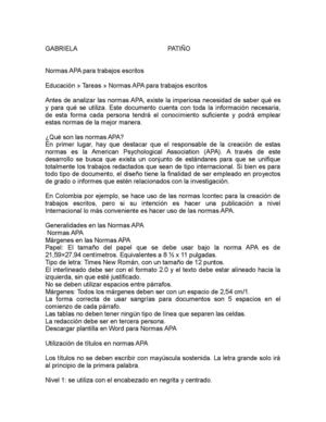 Normas Apa Para Trabajos Escritos