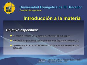 Generalidades de las redes de datos y el Modelo OSI