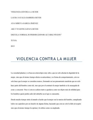 Violencia Contra La Mujer