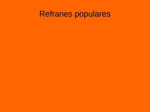 Refranes