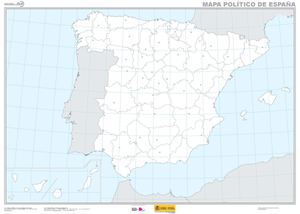 Mapa Politico De Espana Mudo
