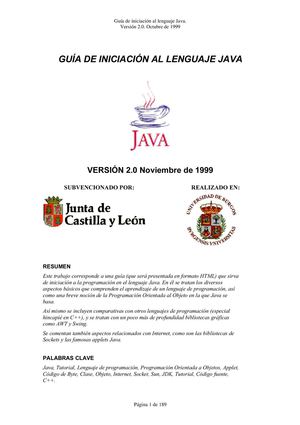 Guía De Iniciación Al Lenguaje Java