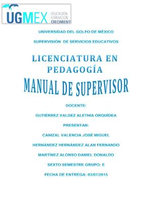 Manual Supervisión Entrega 2 0