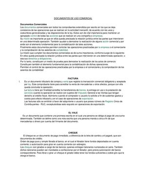 Documentos Comerciales, Credito Y Historia De La Contabilidad