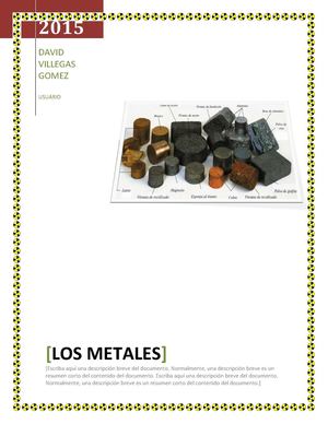 LA EDAD DE LOS METALES