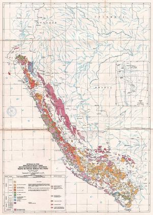 Mapa Rocas Igneas Del Peru 4 000 000