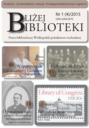 Bliżej Biblioteki 2015 nr1(4)