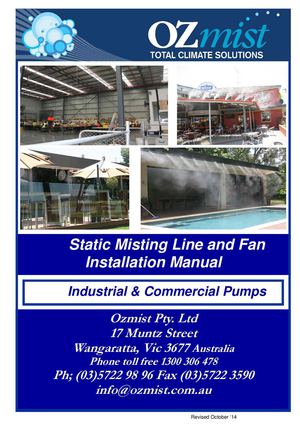 Static Line And Fan Installation Manual 05 02