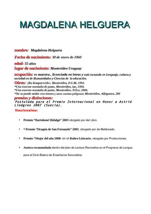 Magdalena Helguera Catherine Dornel