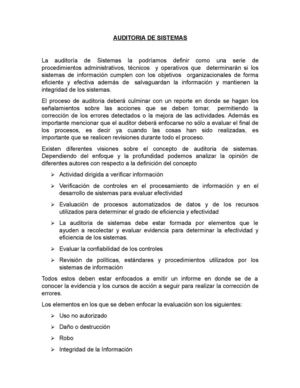 Auditoria De Sistemas