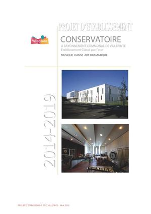 Projet Etablissement Conservatoire 2015