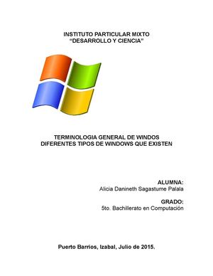 Terminologia General De Windows Alicia Palala