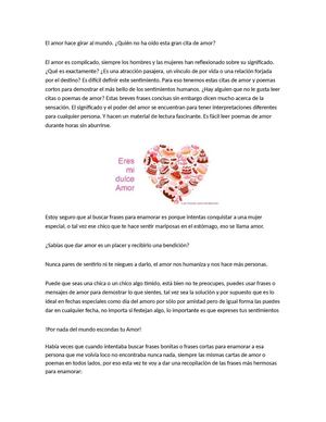 Frases Para Enamorar