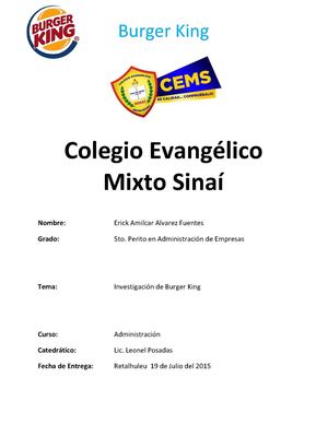 Empresa Burger King