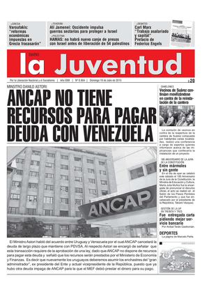 ANCAP NO TIENE RECURSOS PARA PAGAR DEUDA CON VENEZUELA