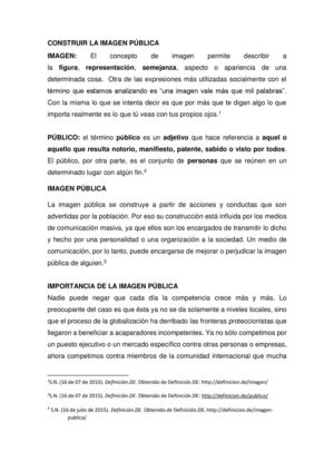Construir La Imagen Pública y Comunicar Para Gobernar