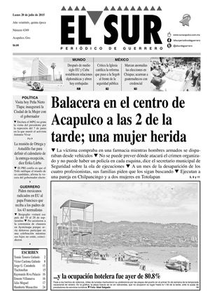 El Sur Lunes 20072015