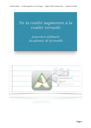 De Aurasma à Google Cardboard