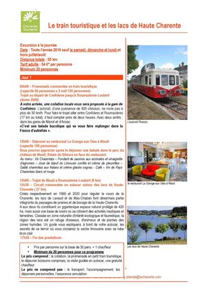 Le Train Touristique Et Les Lacs De Haute Charente