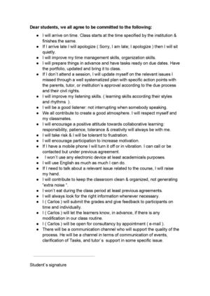 English class Agreements