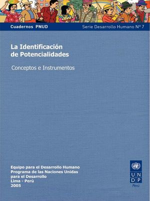 DH - PNUD -  LA IDENTIFICACION  DE POTENCIALIDADES - CONCEPTOS E INSTRUMENTOS