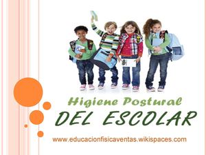 Higiene Postural del Escolar