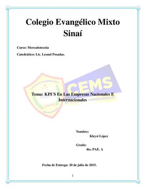 Trabajo De Kpi´s