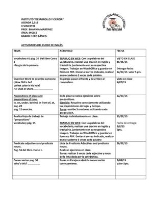 Planificacion Ingles Ii Semestre Bhannia Martinez