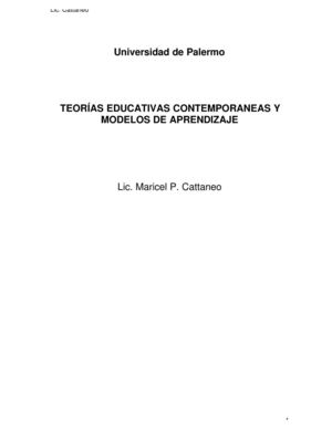 GP -MARICEL P. CATTANEO -  TEORIAS EDUCATIVAS CONTEMPORANEAS Y MODELOS DE APRENDIZAJE
