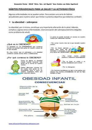 Hábitos perjudiciales para tener una buena Salud y Actividad Física