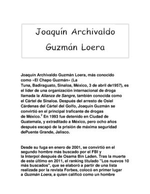 Joaquín Archivaldo Guzmán Loera