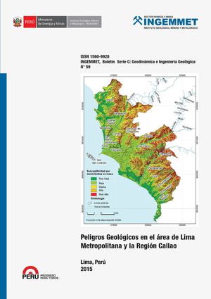 Boletín 59 Peligros Geológicos En El áRea De Lima Metropolitana Y La Región Callao