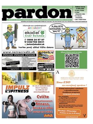 Pardon Topoľčany 30/2015