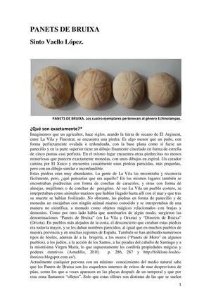 Panets De Bruixa Sinto Vaello