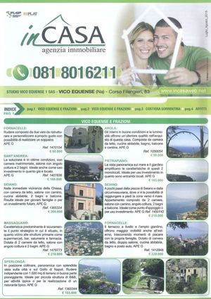 Agenzia InCASA.  Volantino Immobiliare Luglio Agosto