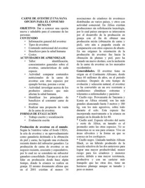 Carne De Avestruz Una Sana Opcion Para El Consumo Humano